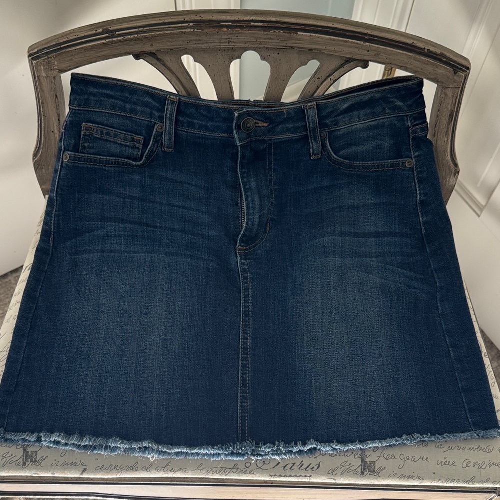 Just Black Dark Indigo Denim Skirt